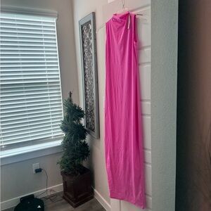 SKIMS Pink Maxi Dress